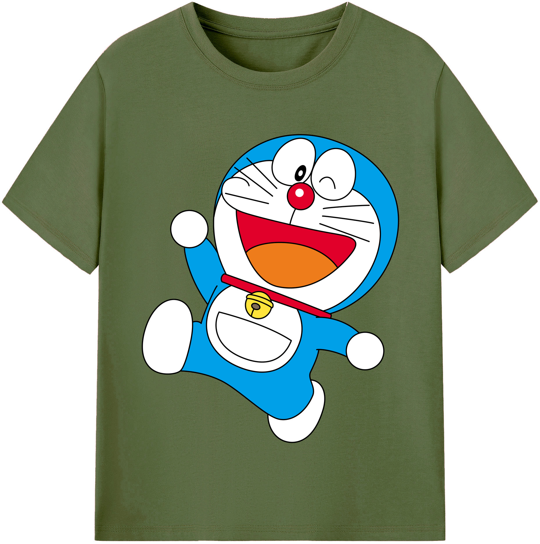 （画像用） ドラえもん Doraemon 綿100％半袖Tシャツ（フロントプリント）